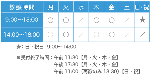 横浜みなと診療時間